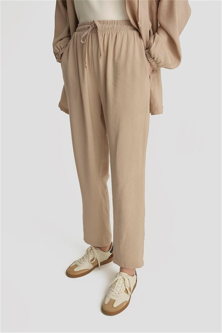 Modal Havuç Pantolon Bej - 25YD4240-2