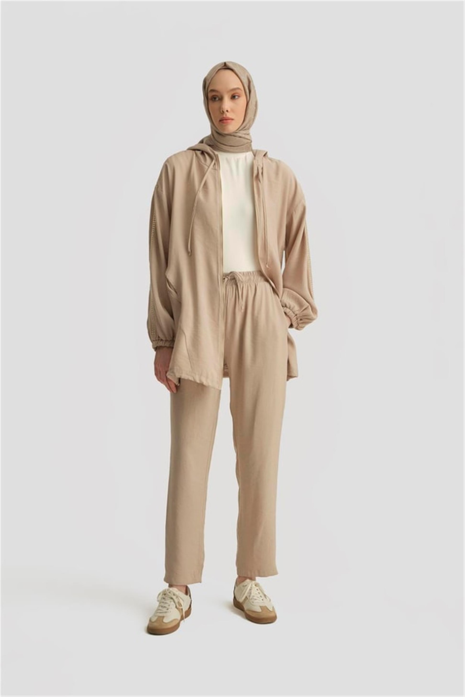 Modal Havuç Pantolon Bej - 25YD4240-2