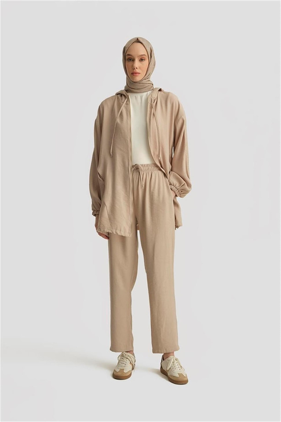 Modal Havuç Pantolon Bej - 25YD4240-2