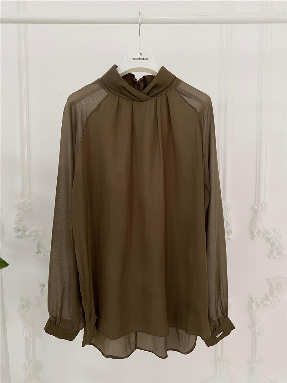 Mood Basıc Bluz Haki
