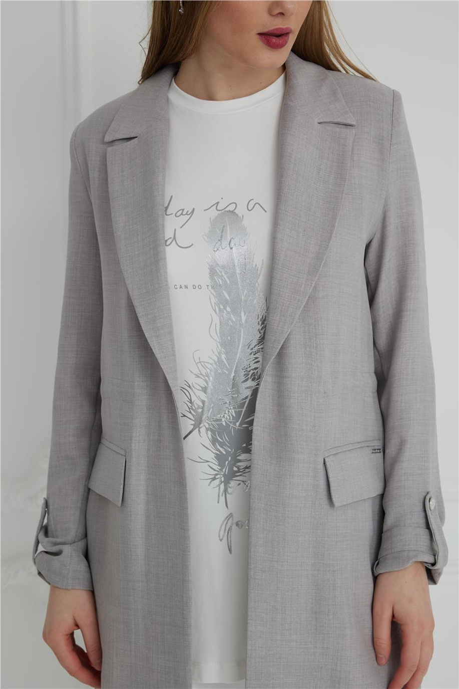 Mood Basıc Ceket Gri