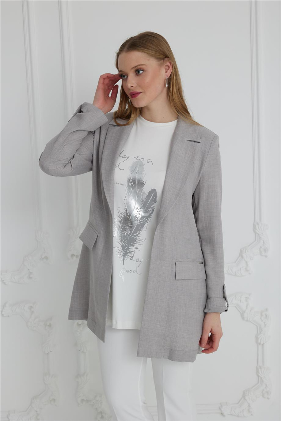 Mood Basıc Ceket Gri