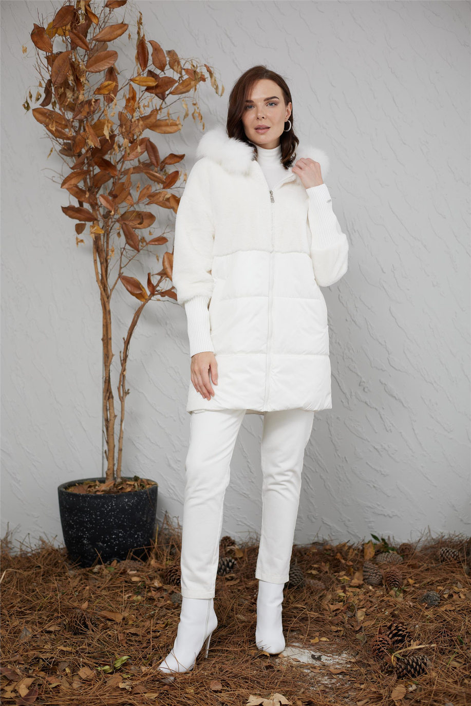 Mood Basıc Ekru Mont