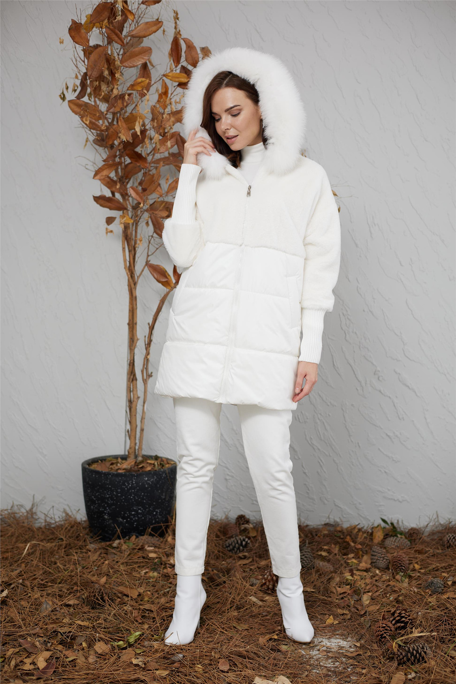 Mood Basıc Ekru Mont