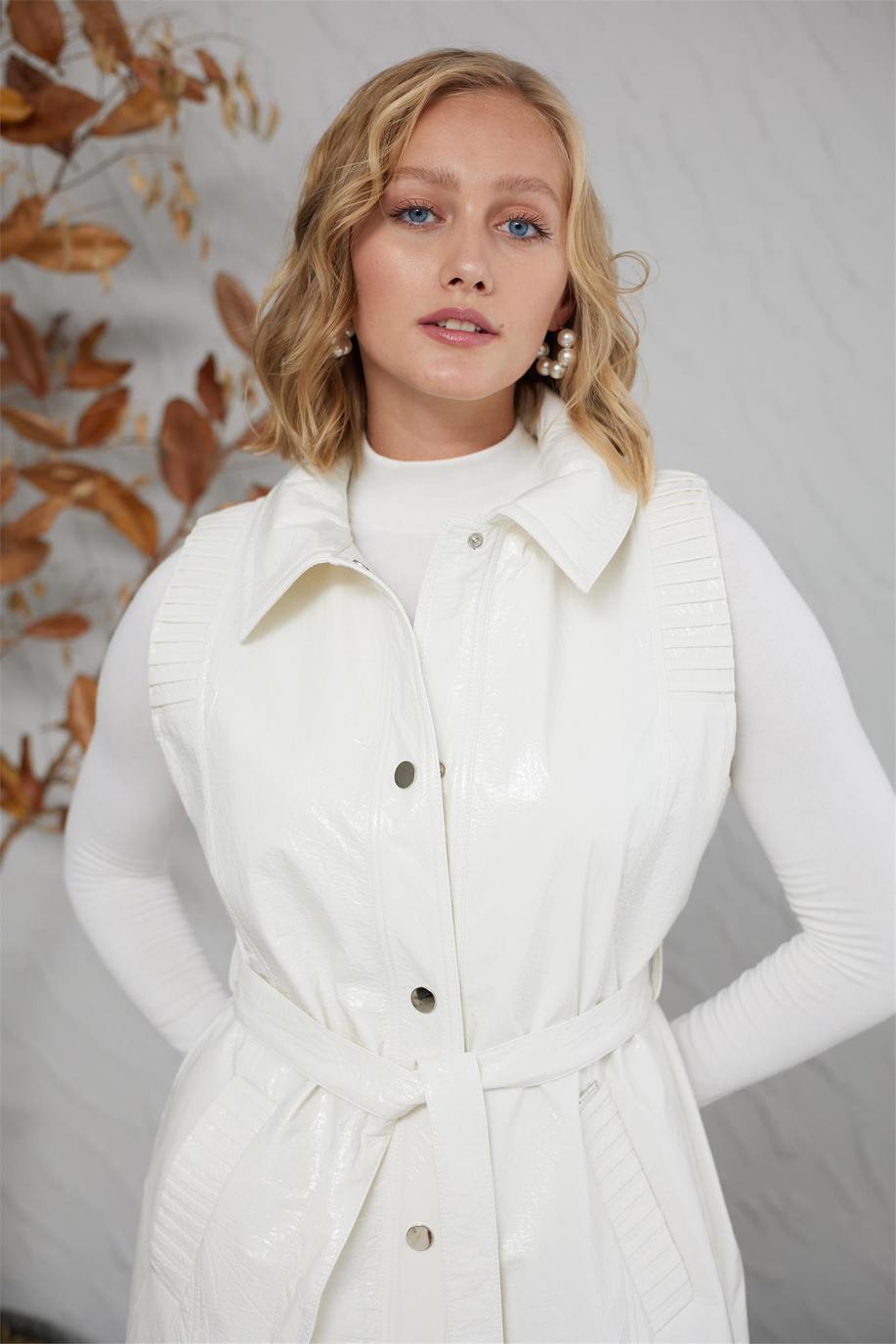 Mood Basıc Ekru Yelek