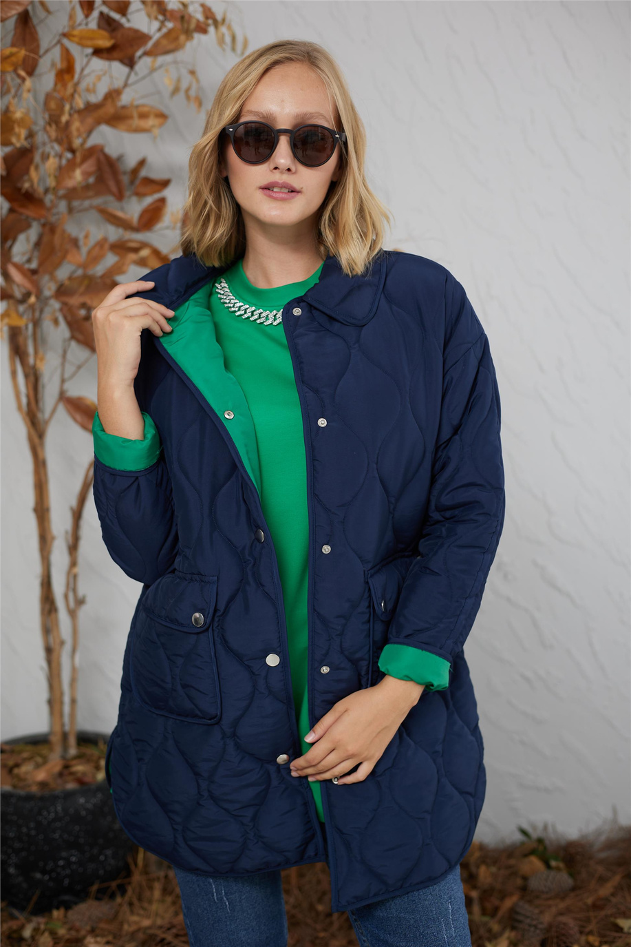 Mood Basıc Lacivert Mont