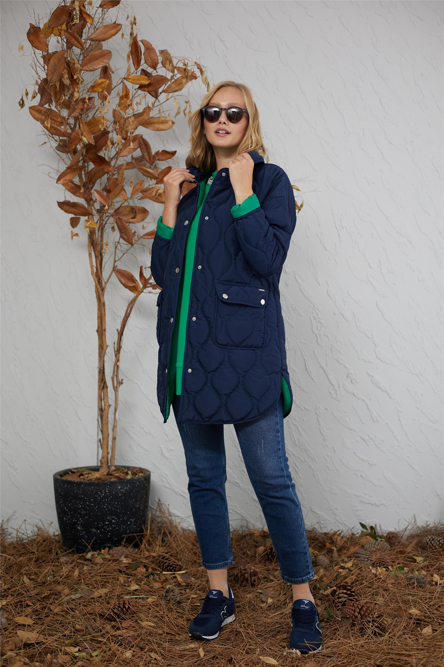 Mood Basıc Lacivert Mont