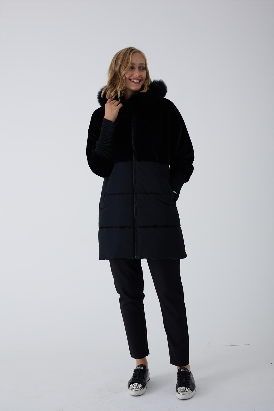 Mood Basıc Siyah Mont