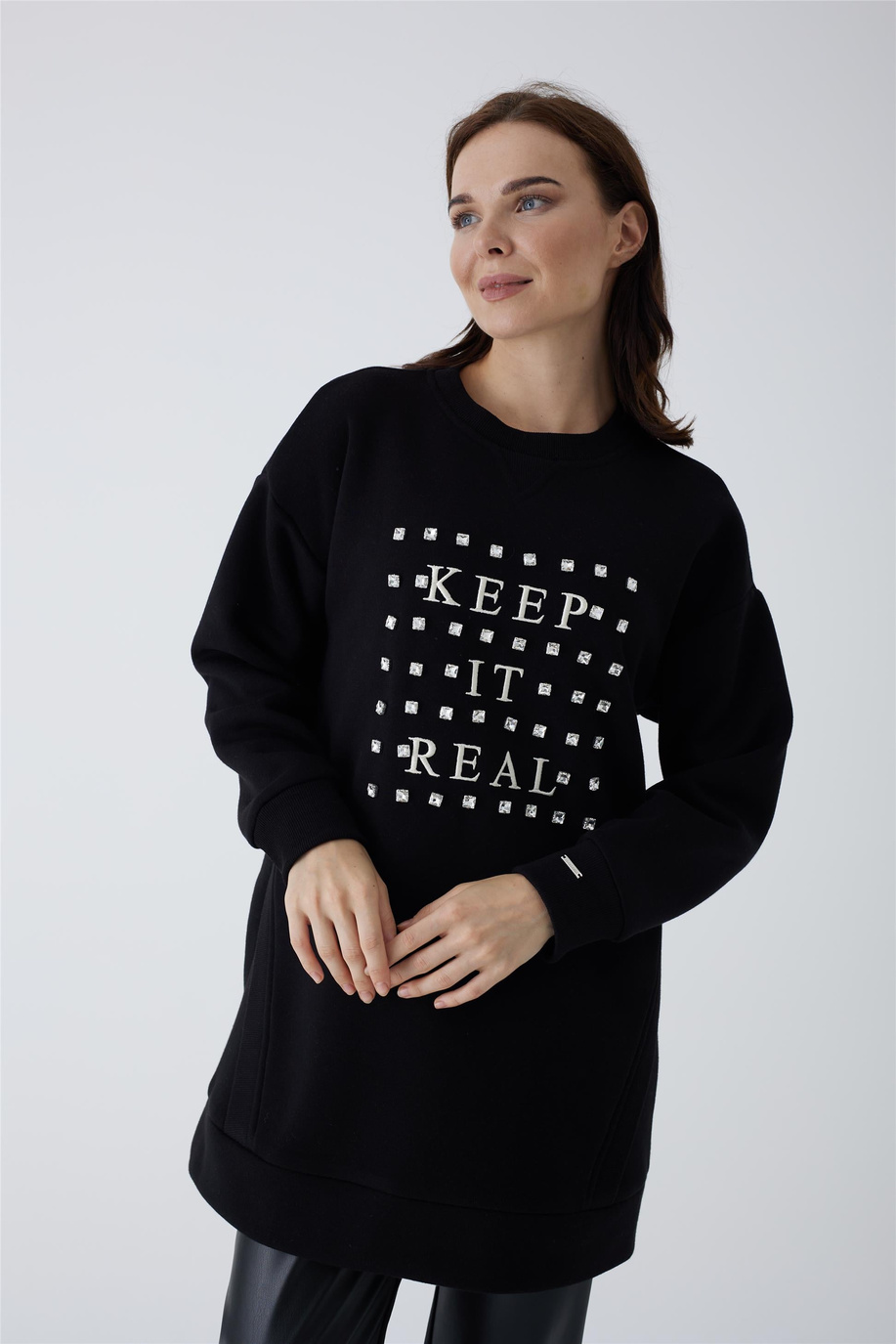 Mood Basıc Siyah Tunik