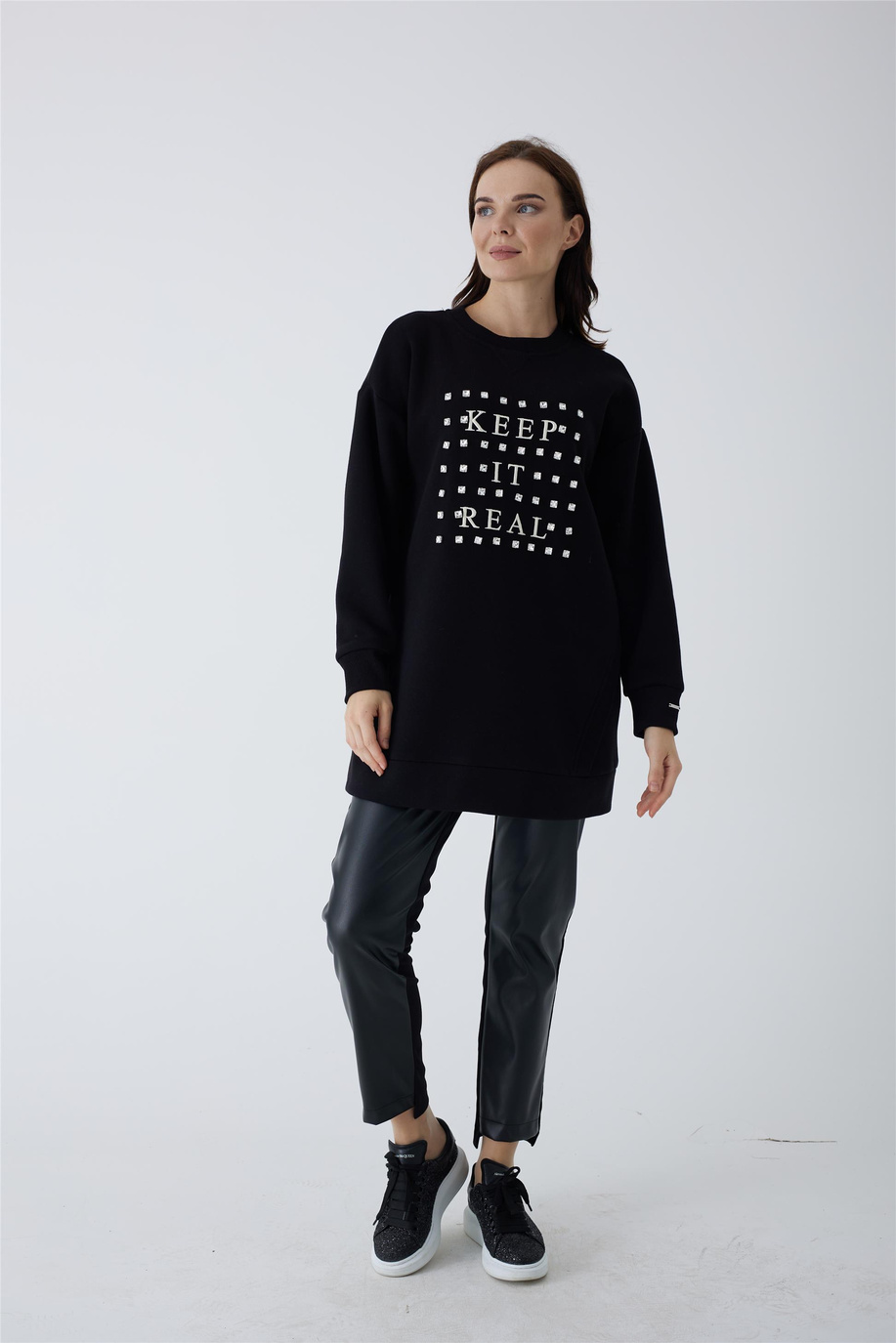 Mood Basıc Siyah Tunik