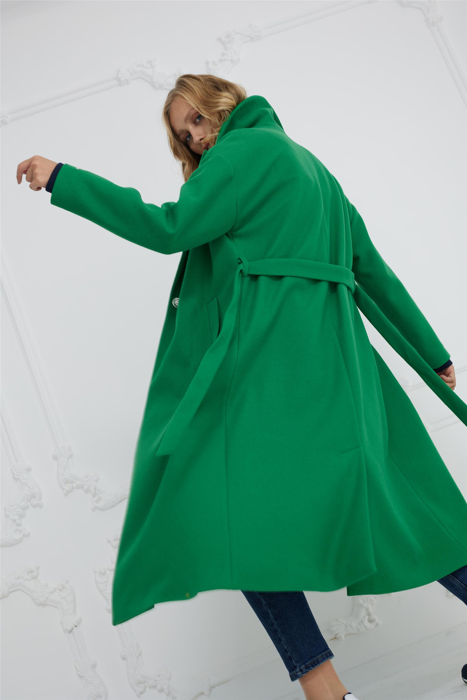 Mood Basıc Yeşil Kaban