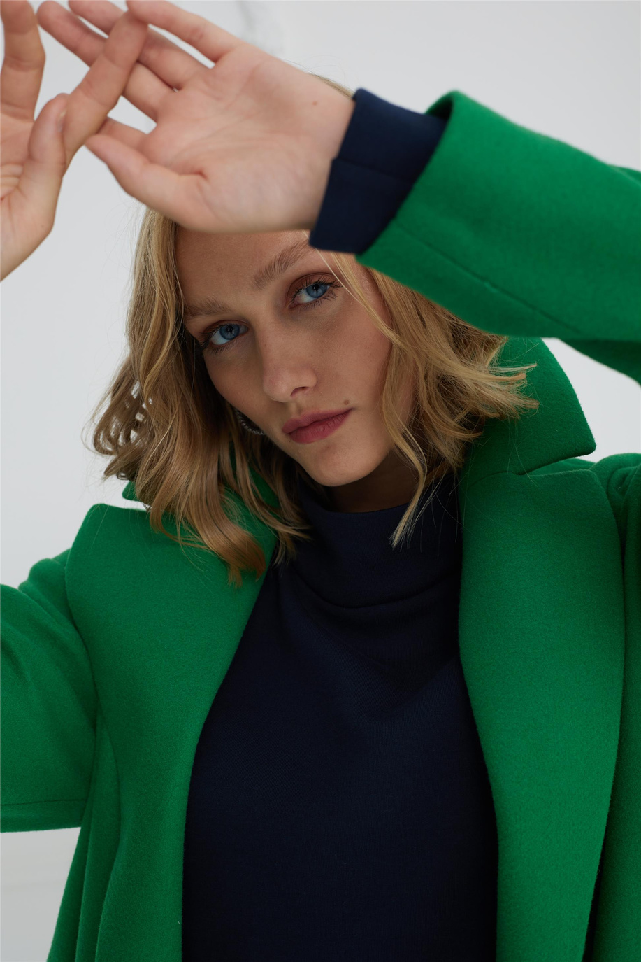 Mood Basıc Yeşil Kaban