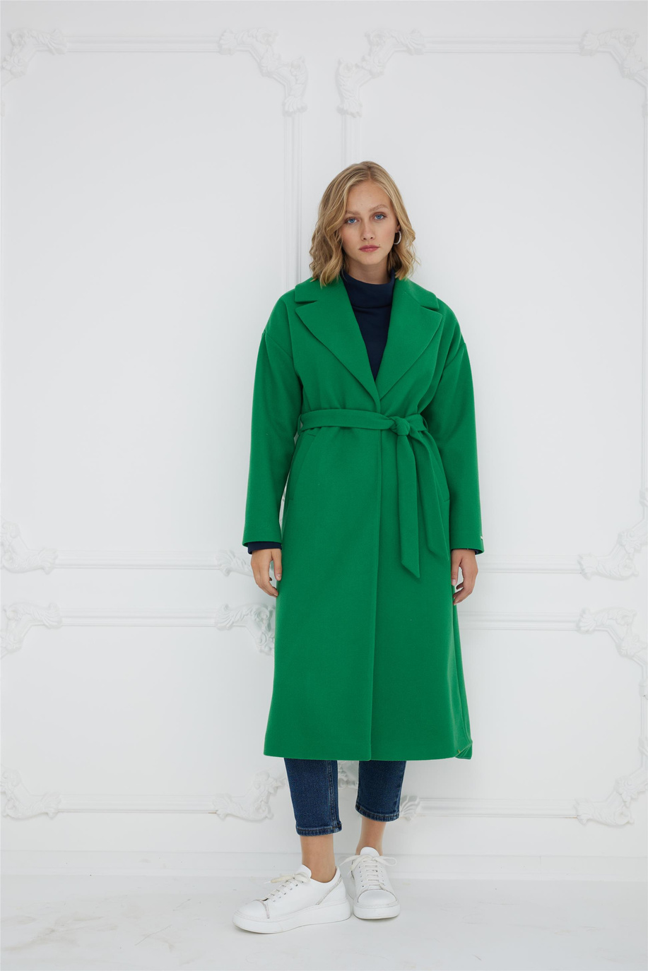 Mood Basıc Yeşil Kaban