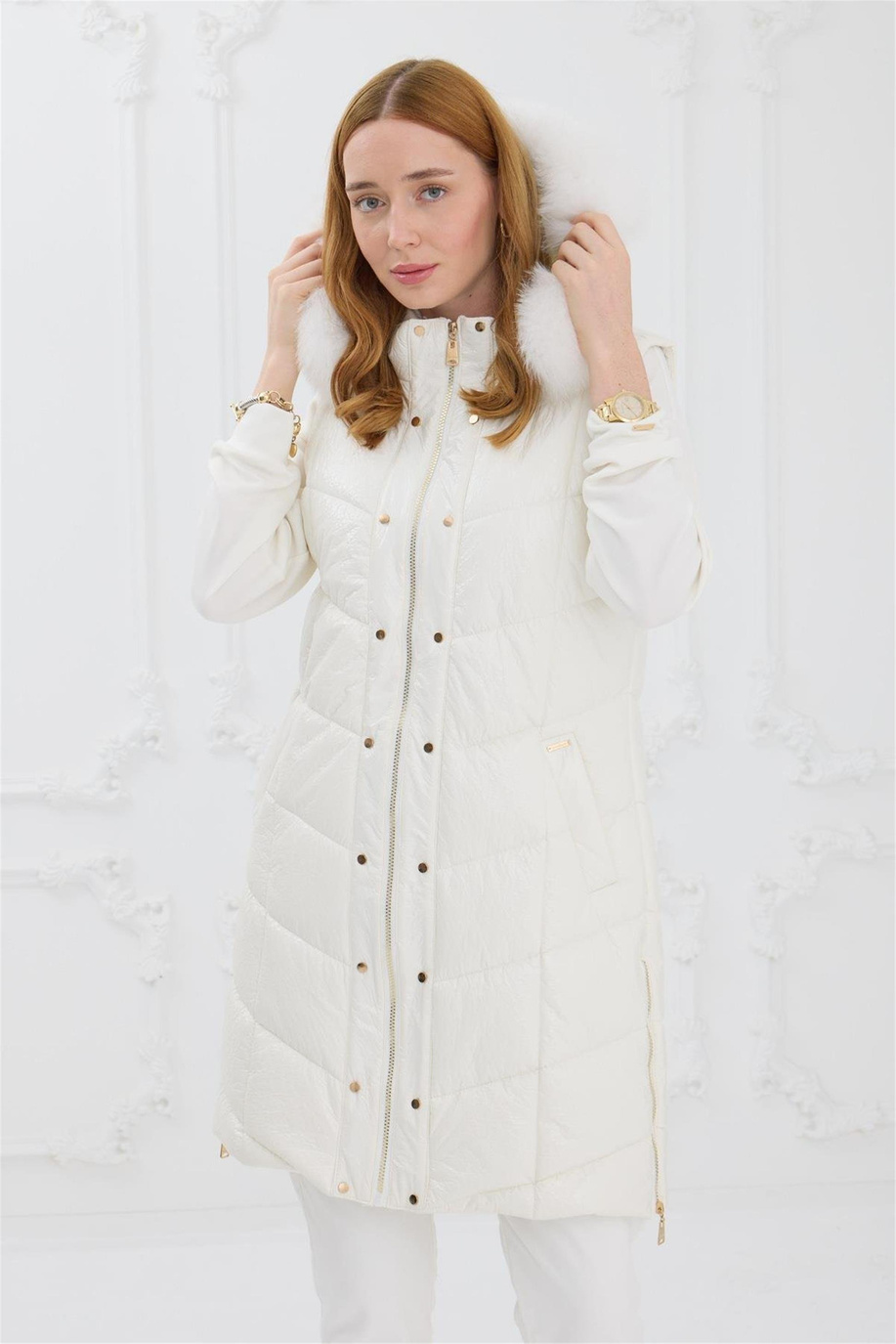 Moodbasic Ekru Yelek