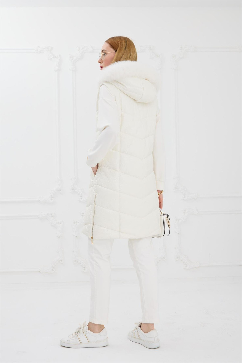 Moodbasic Ekru Yelek