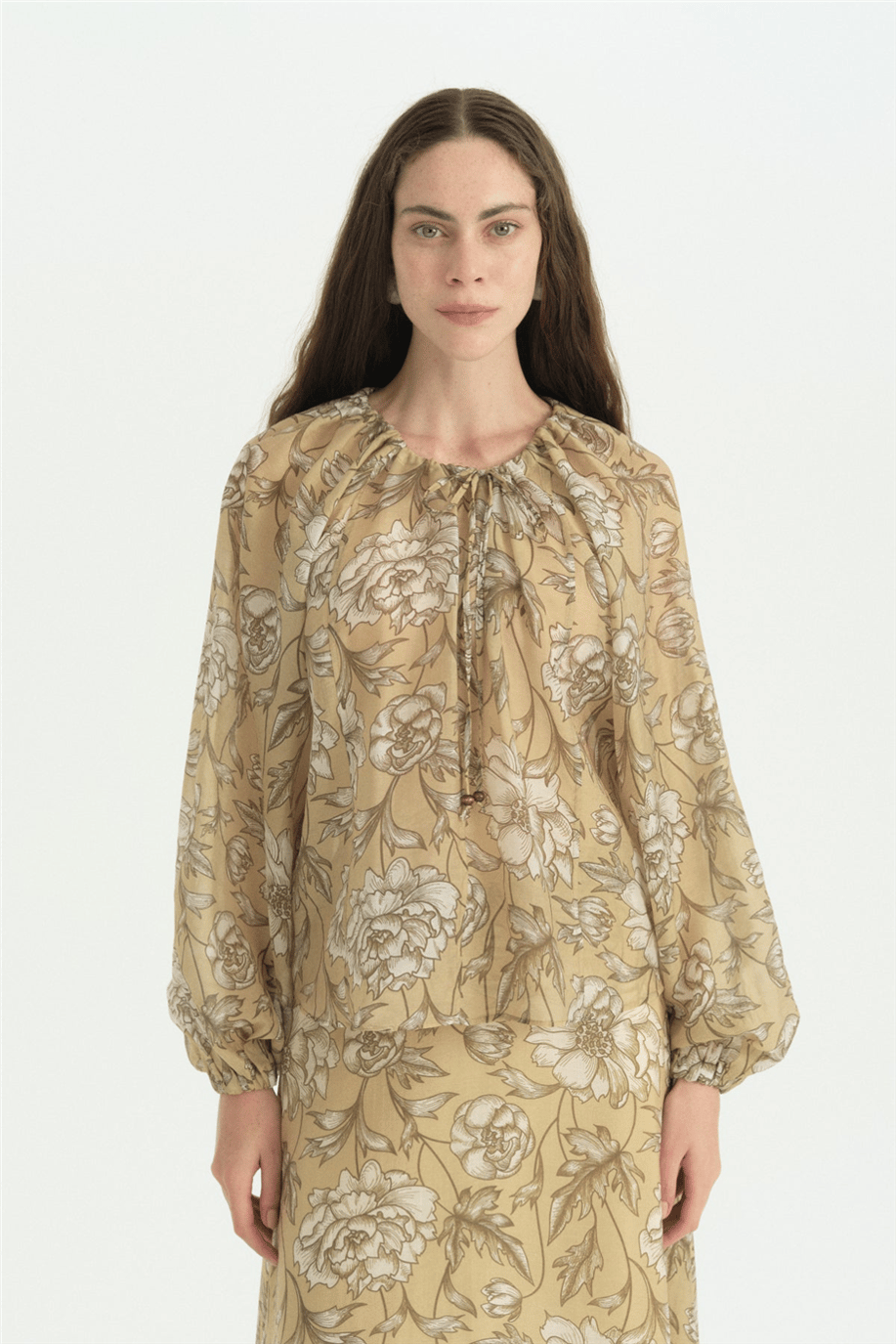 Nihan Bluz Oliv - 261BL5230NH.1