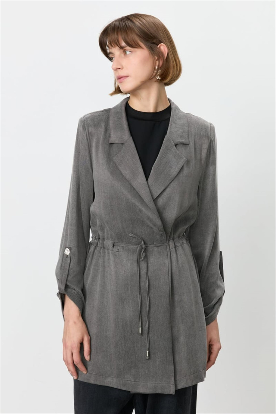 Nihan Ceket Füme - 251CK4287NH.1