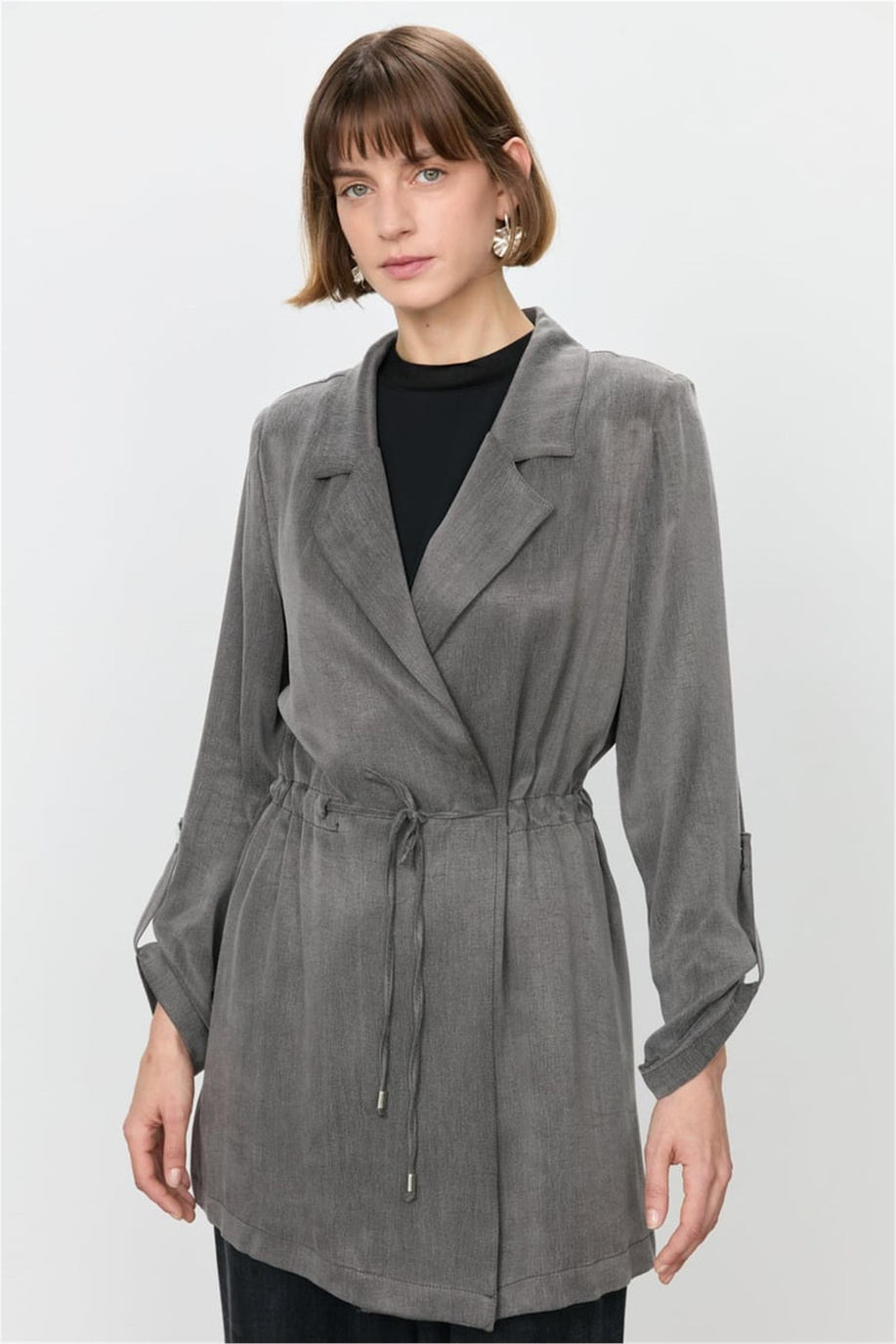 Nihan Ceket Füme - 251CK4287NH.1