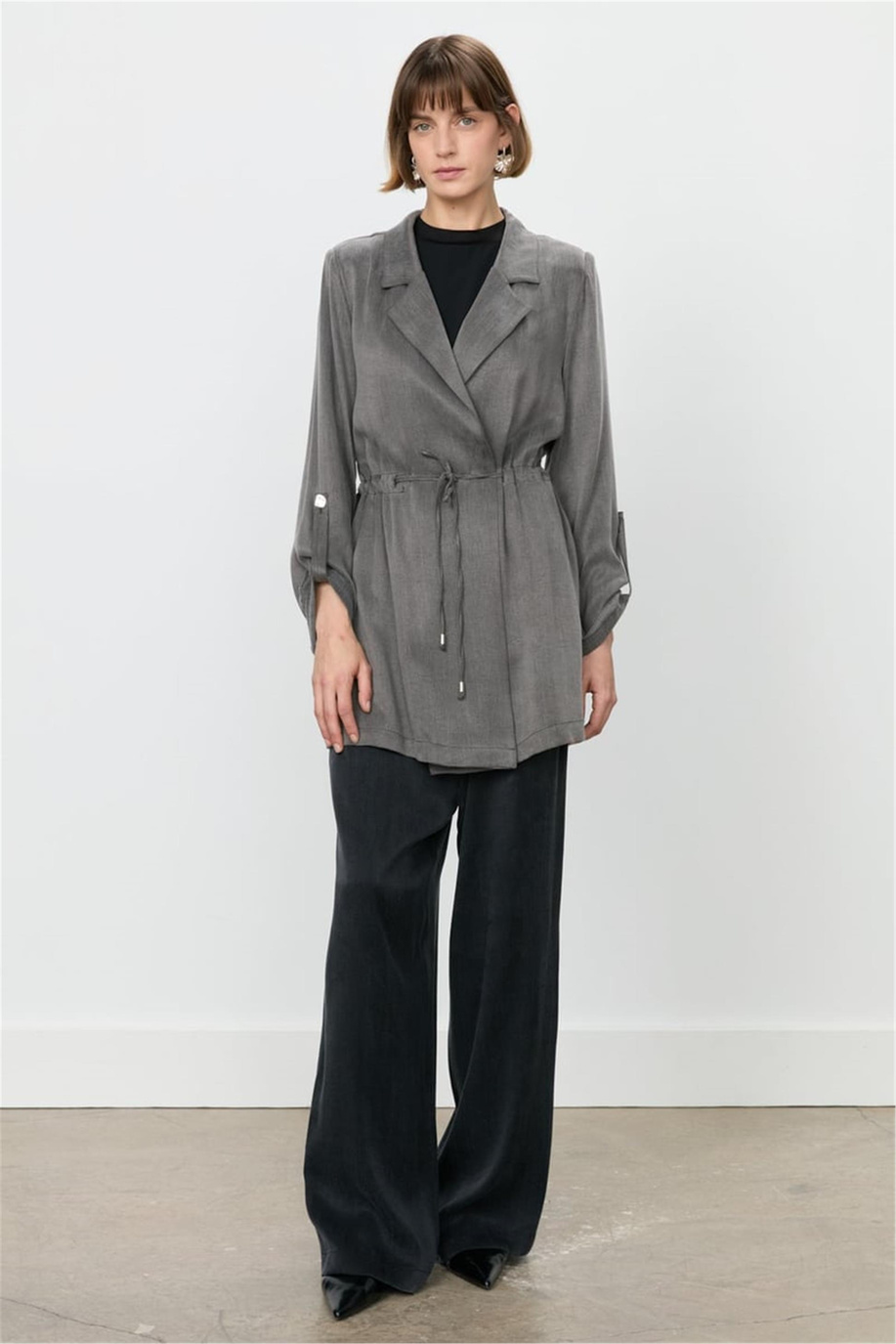 Nihan Ceket Füme - 251CK4287NH.1