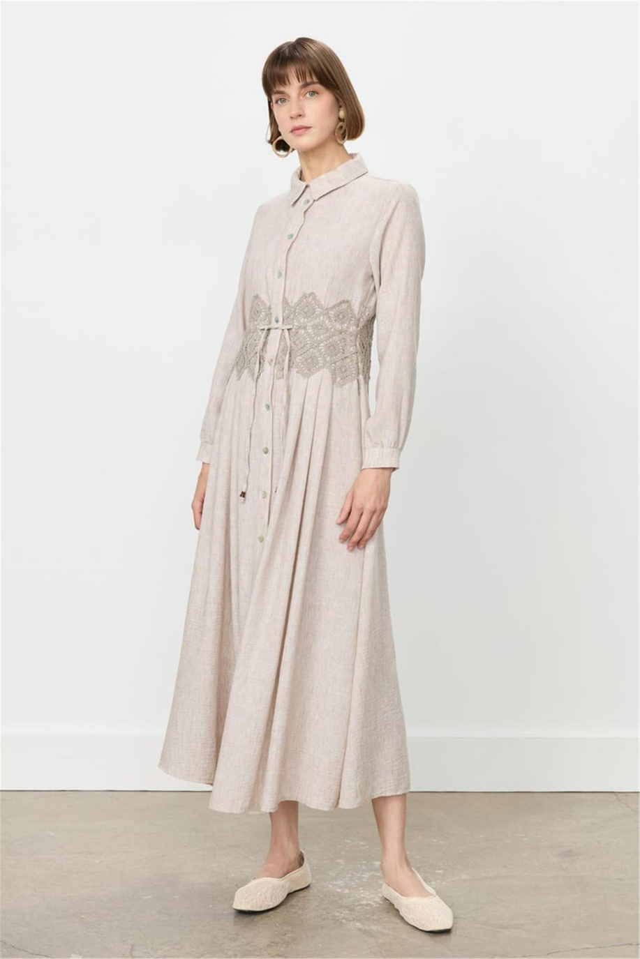 Nihan Elbise Açık Kahve - 251EL3045NH.1