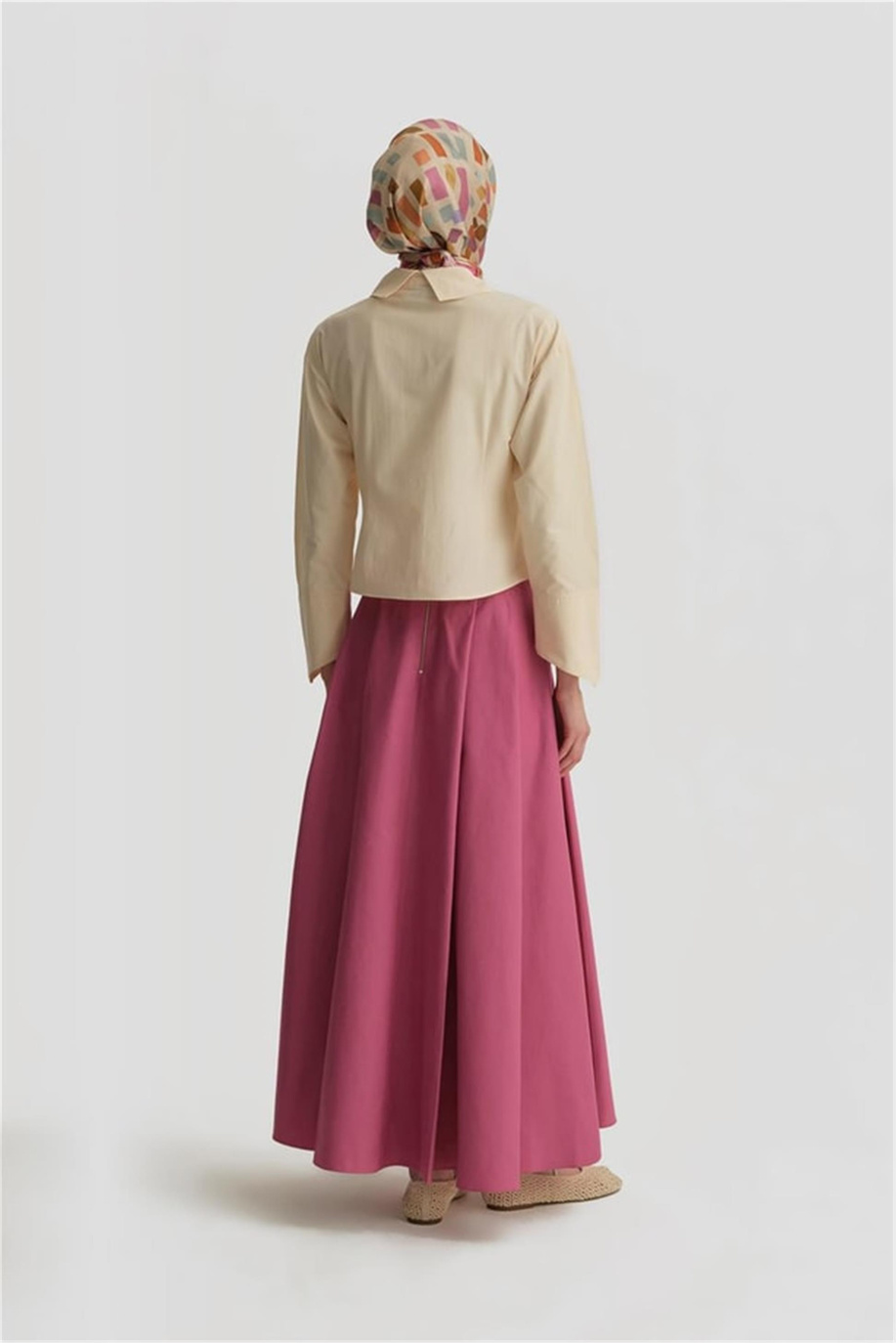 Pileli Pamuk Sümbül Etek