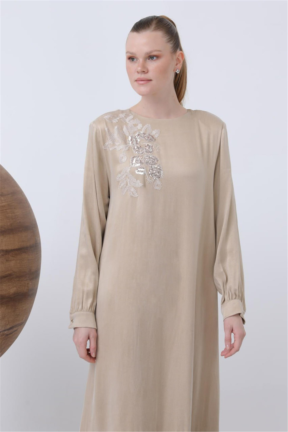 Puane Abiye Bej - 25YP12597