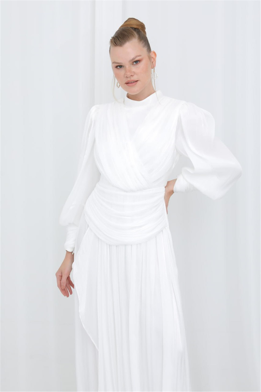 Puane Abiye Ekru - 25YP17062