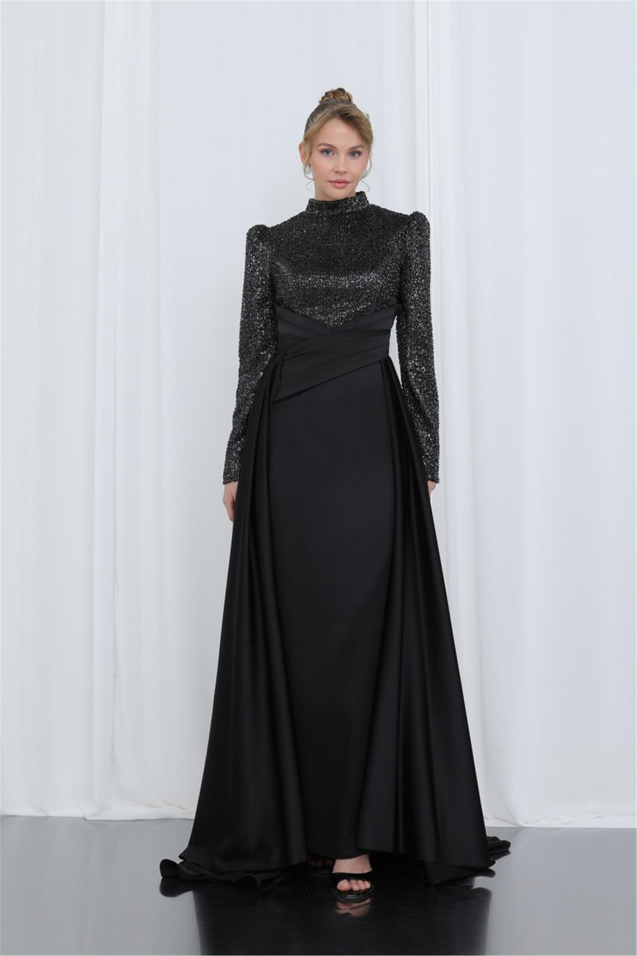 Puane Abiye Siyah - 25YP12586