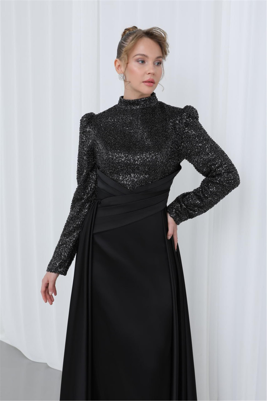 Puane Abiye Siyah - 25YP12586