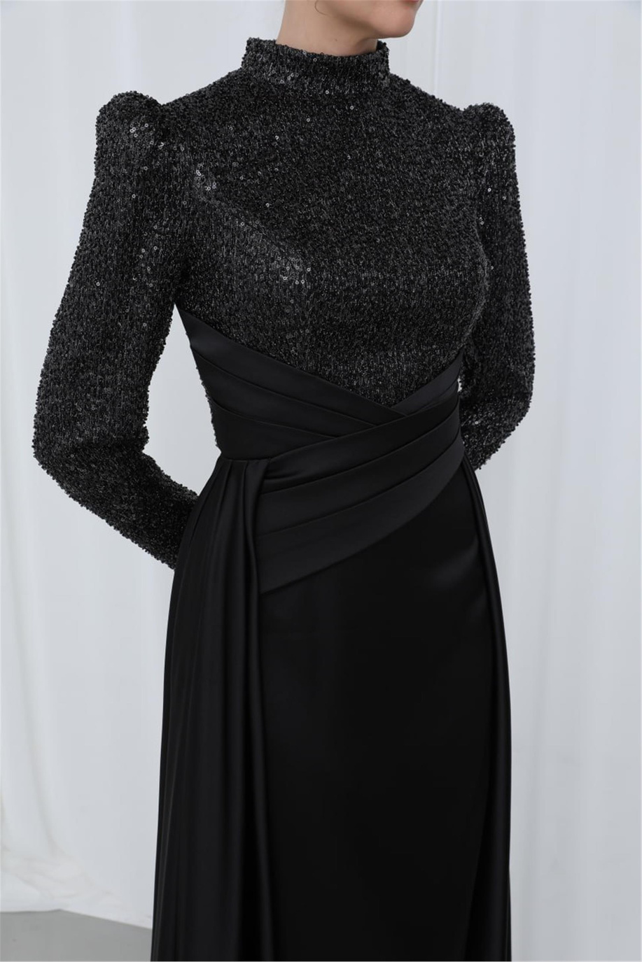 Puane Abiye Siyah - 25YP12586