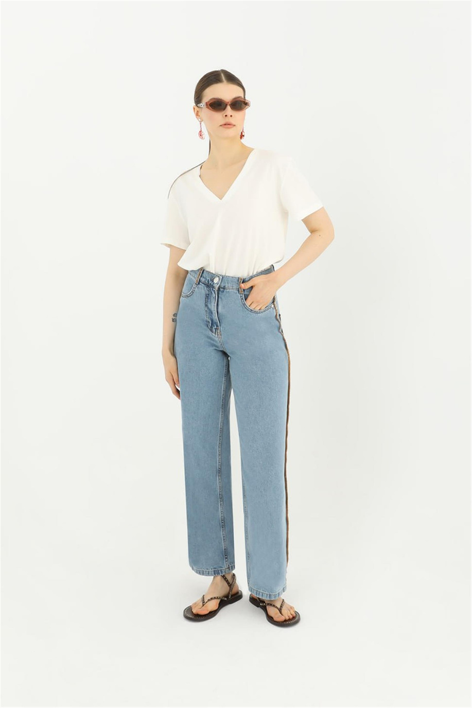 Puane Açık Mavi Pantolon