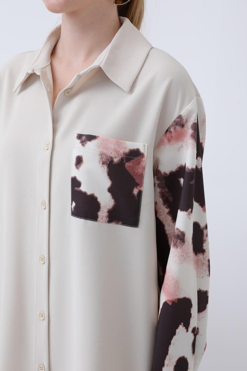 Puane Bej Gömlek - 25YP10662