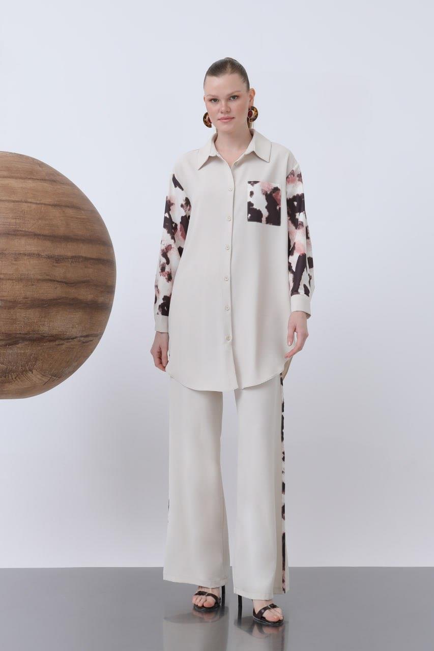 Puane Bej Gömlek - 25YP10662