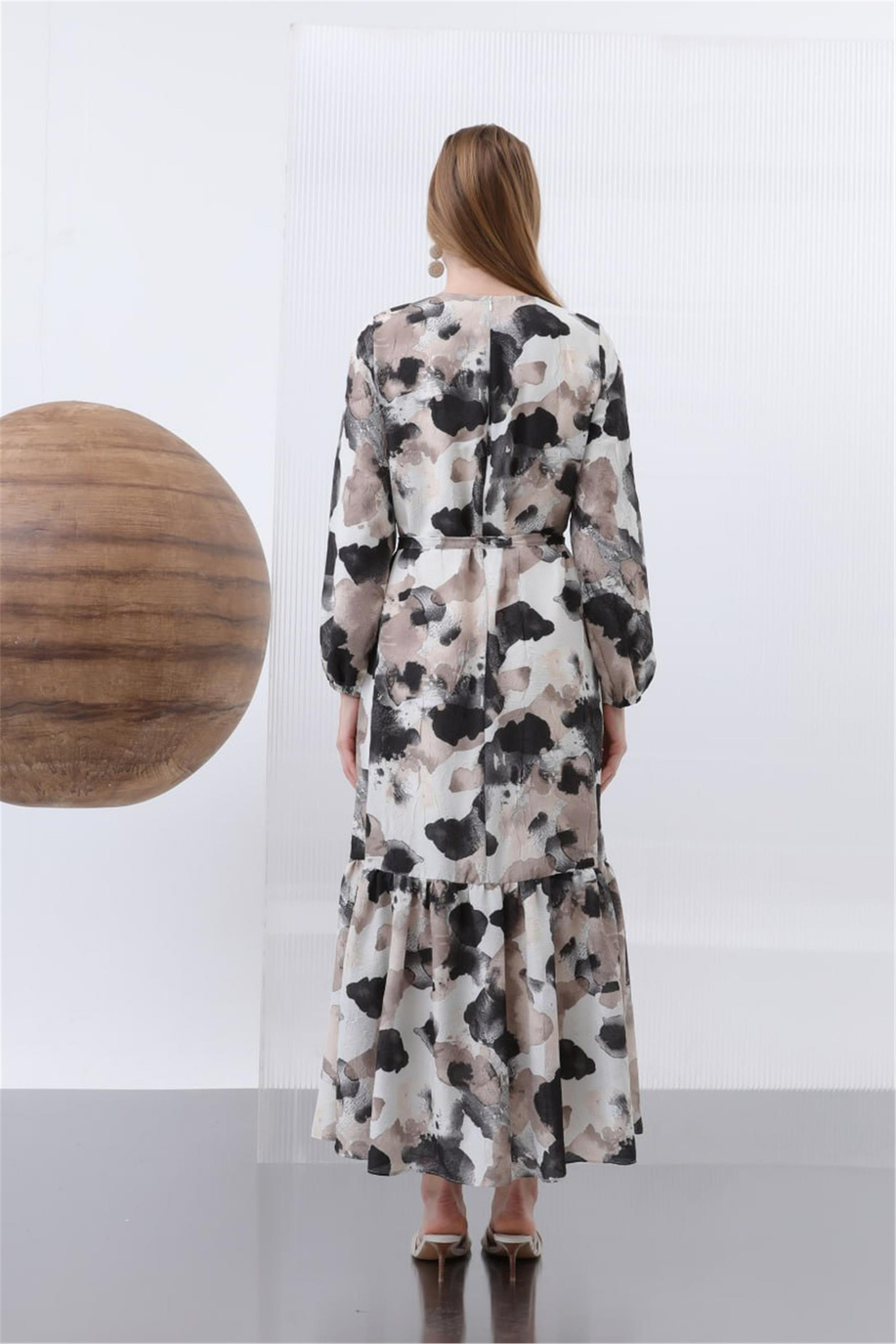 Puane Elbise 25Yp12602 Siyah