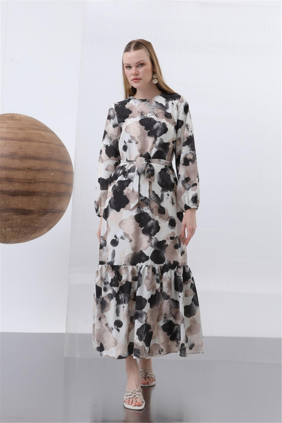 Puane Elbise 25Yp12602 Siyah