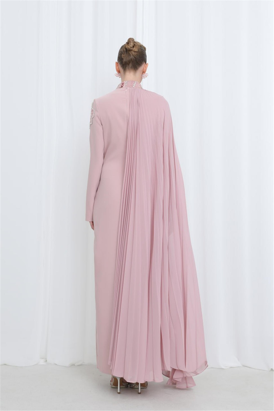 Puane Elbise 25YP17013 Pudra