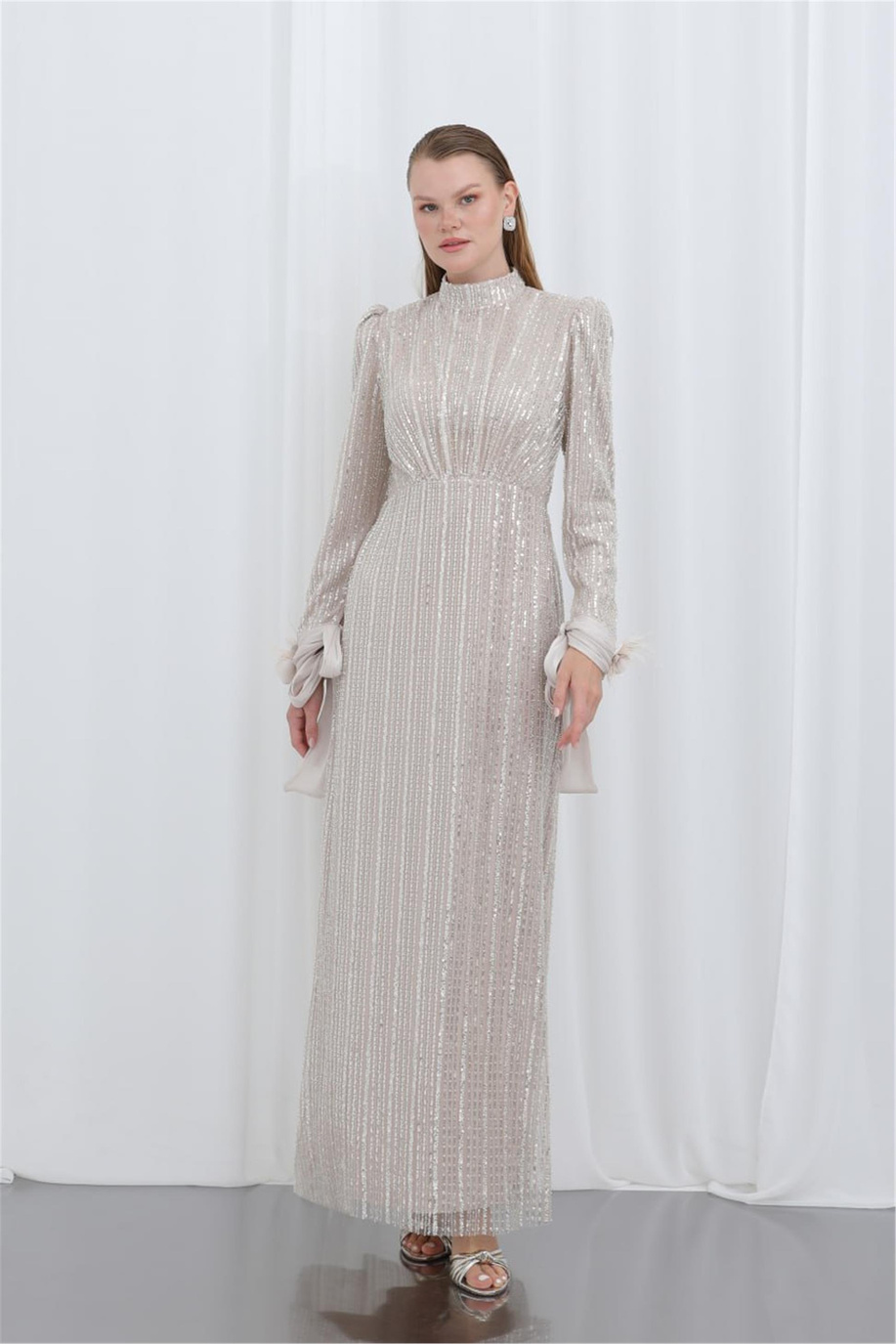 Puane Elbise Bej - 25YP17031