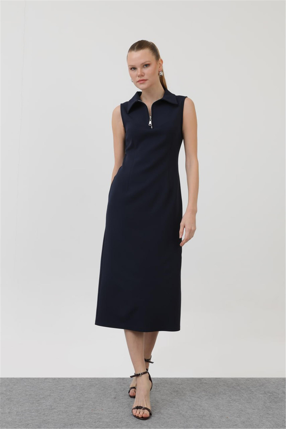 Puane Elbise Navy 25YP32149