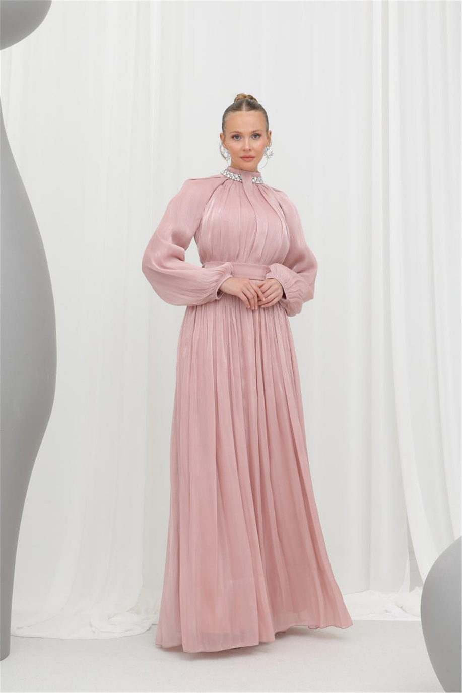 Puane Elbise Pudra 25YP17001