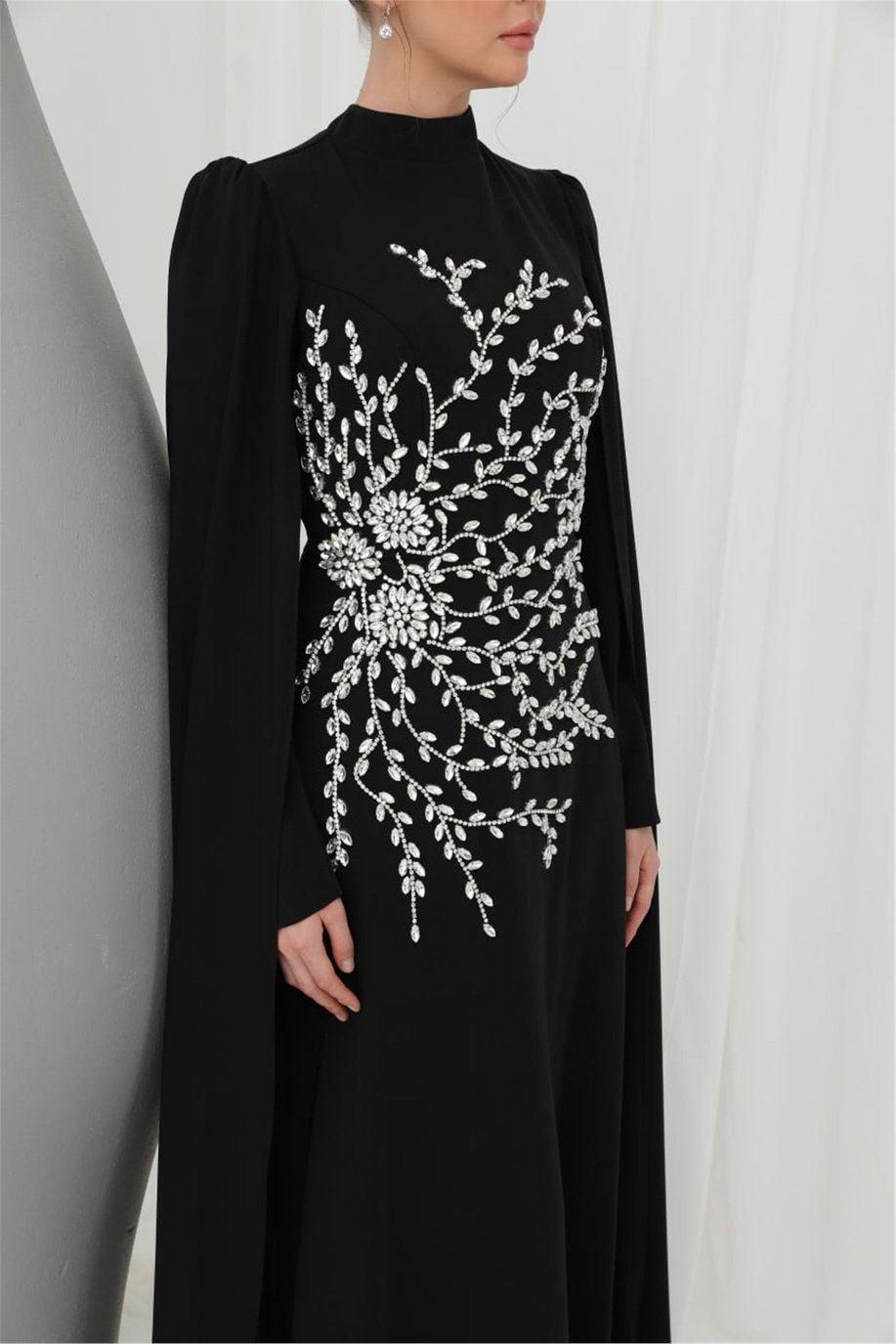 Puane Elbise Siyah 25YP12583