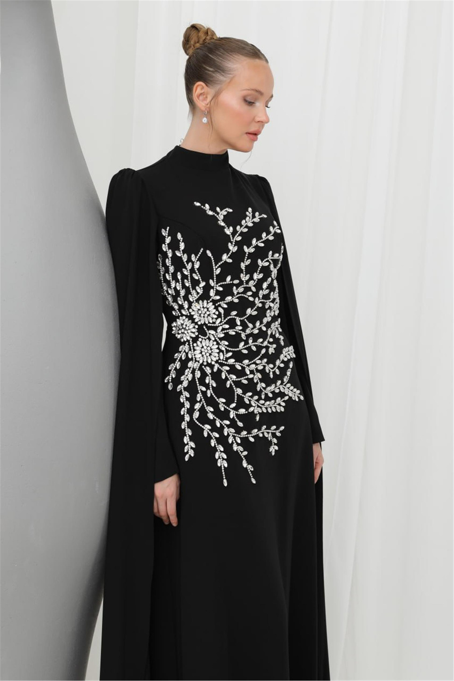 Puane Elbise Siyah 25YP12583