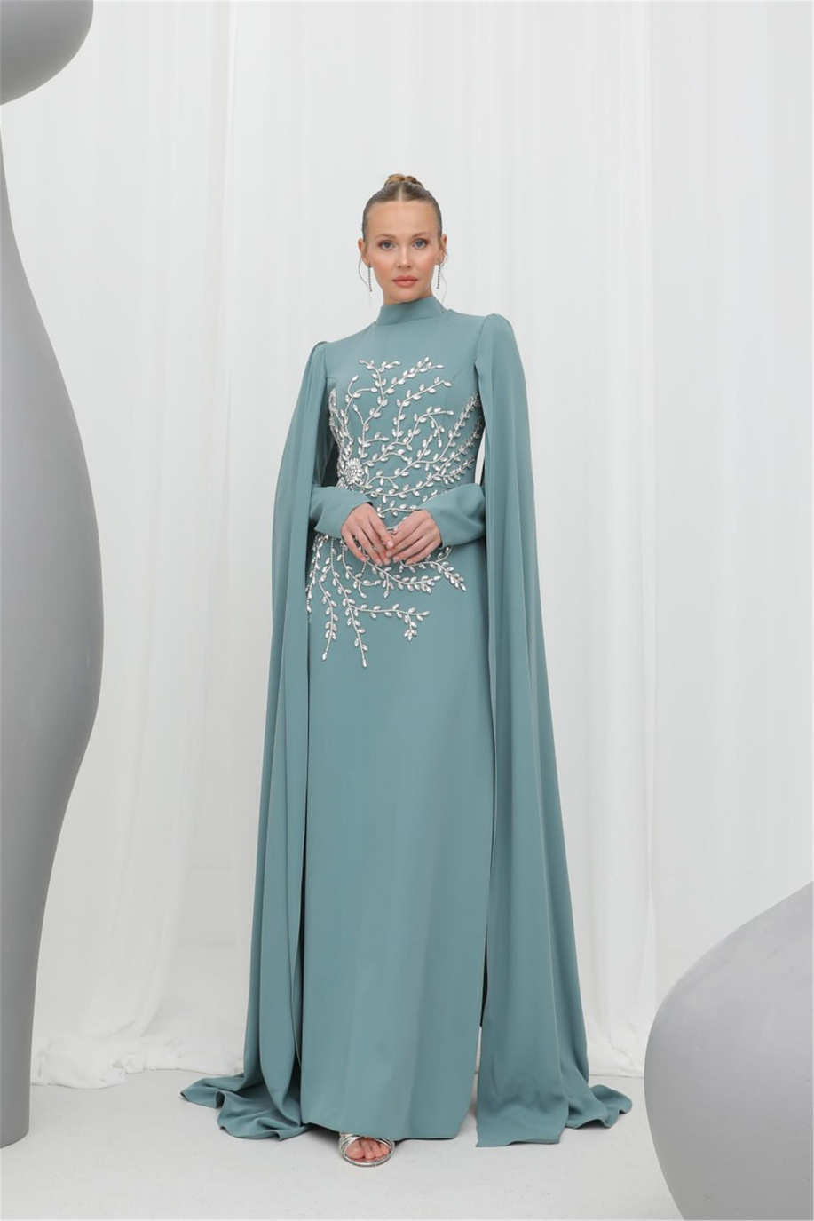 Puane Elbise Yeşil 25YP12583