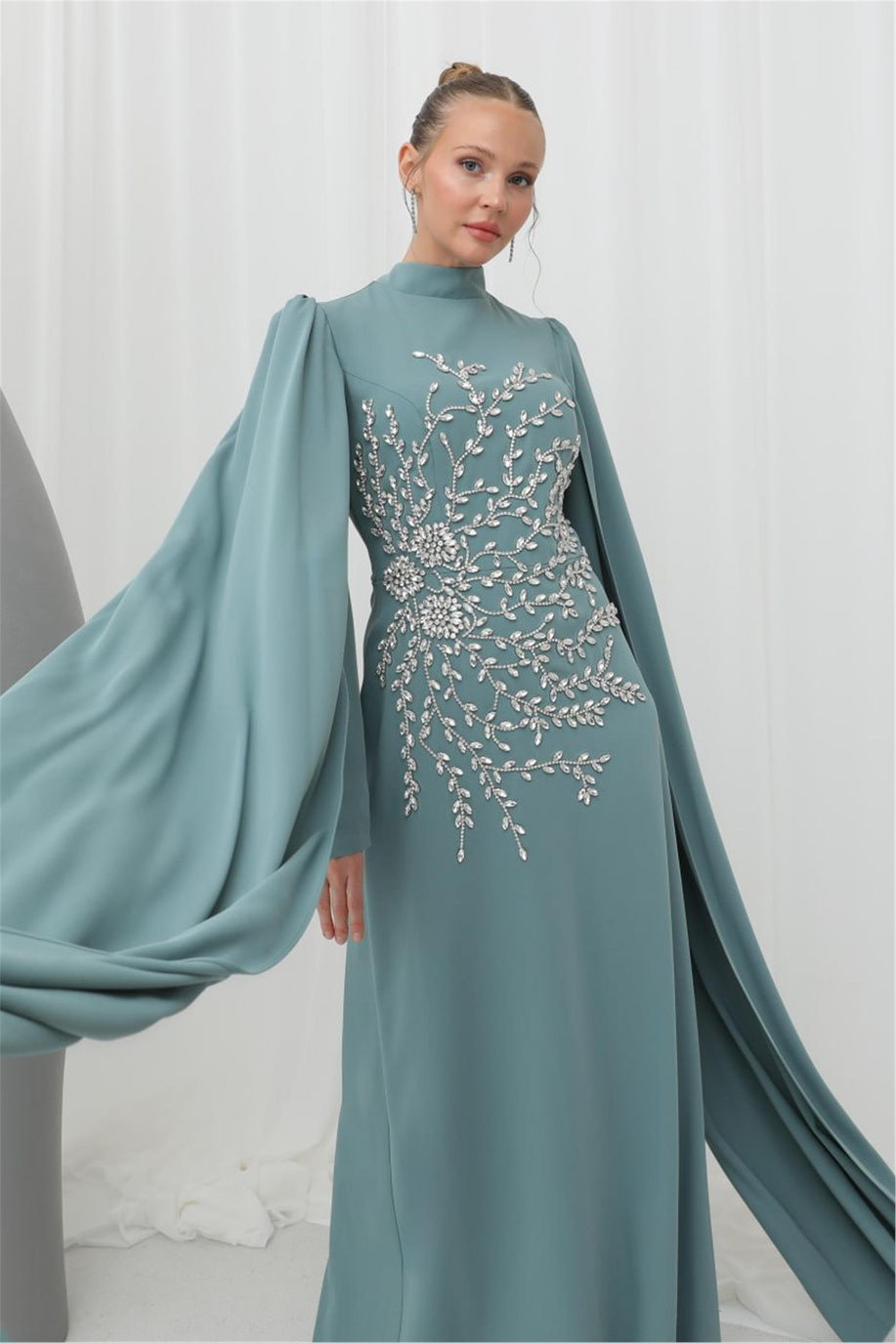 Puane Elbise Yeşil 25YP12583