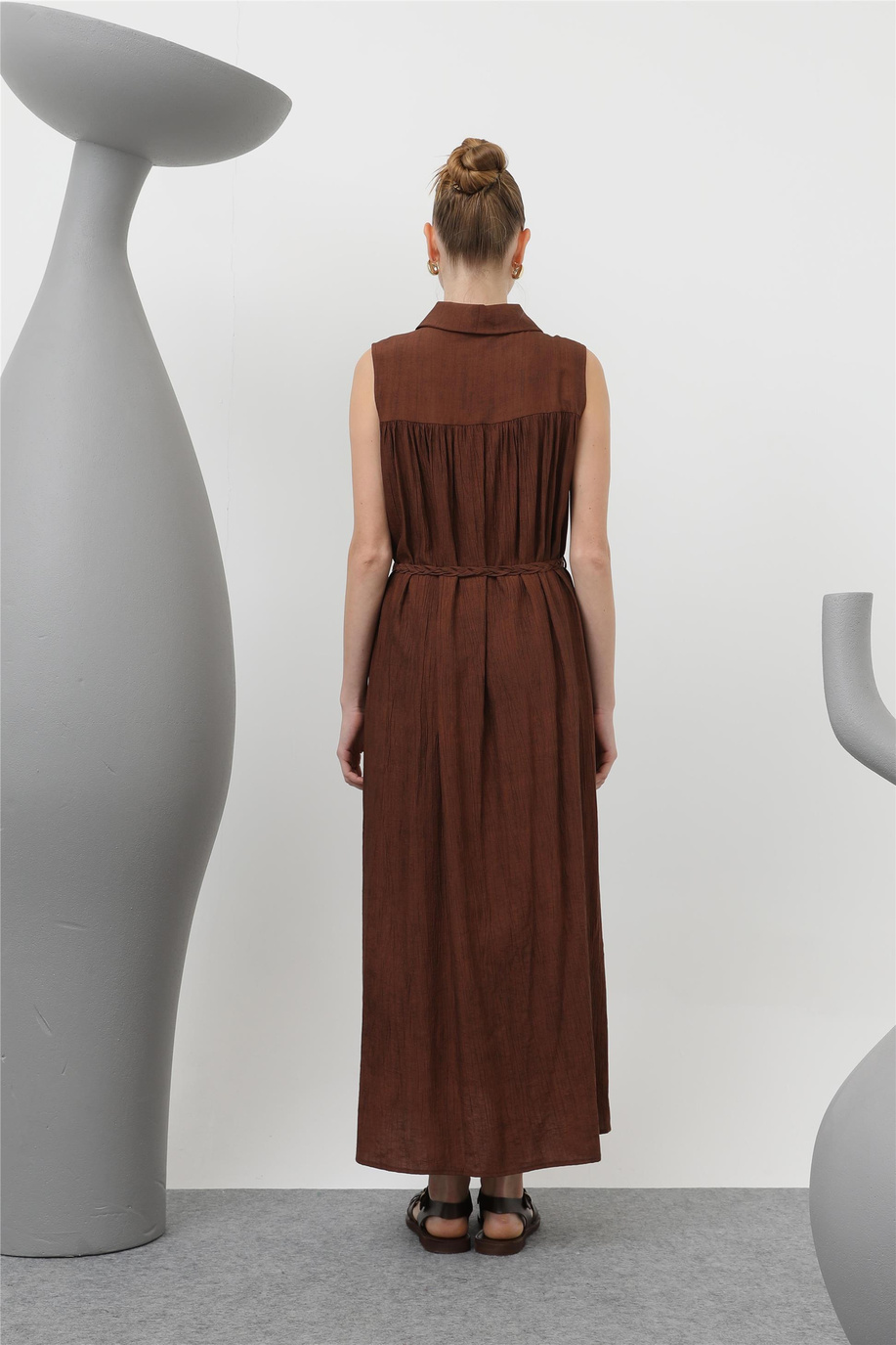 Puane Kahve Elbise - 25YP32215