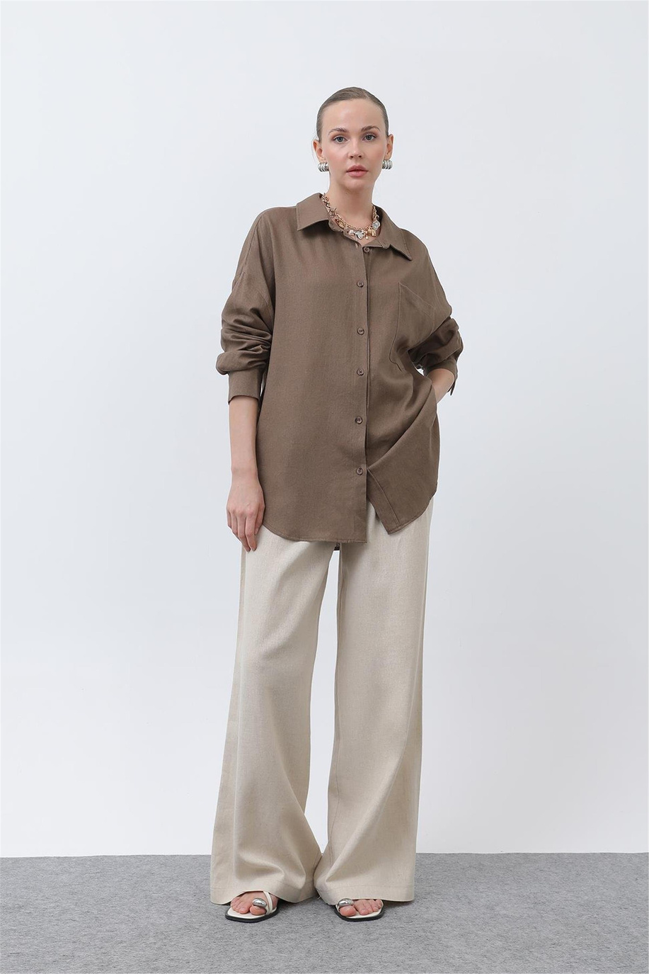 Puane Kahve Gömlek - 25YP32307