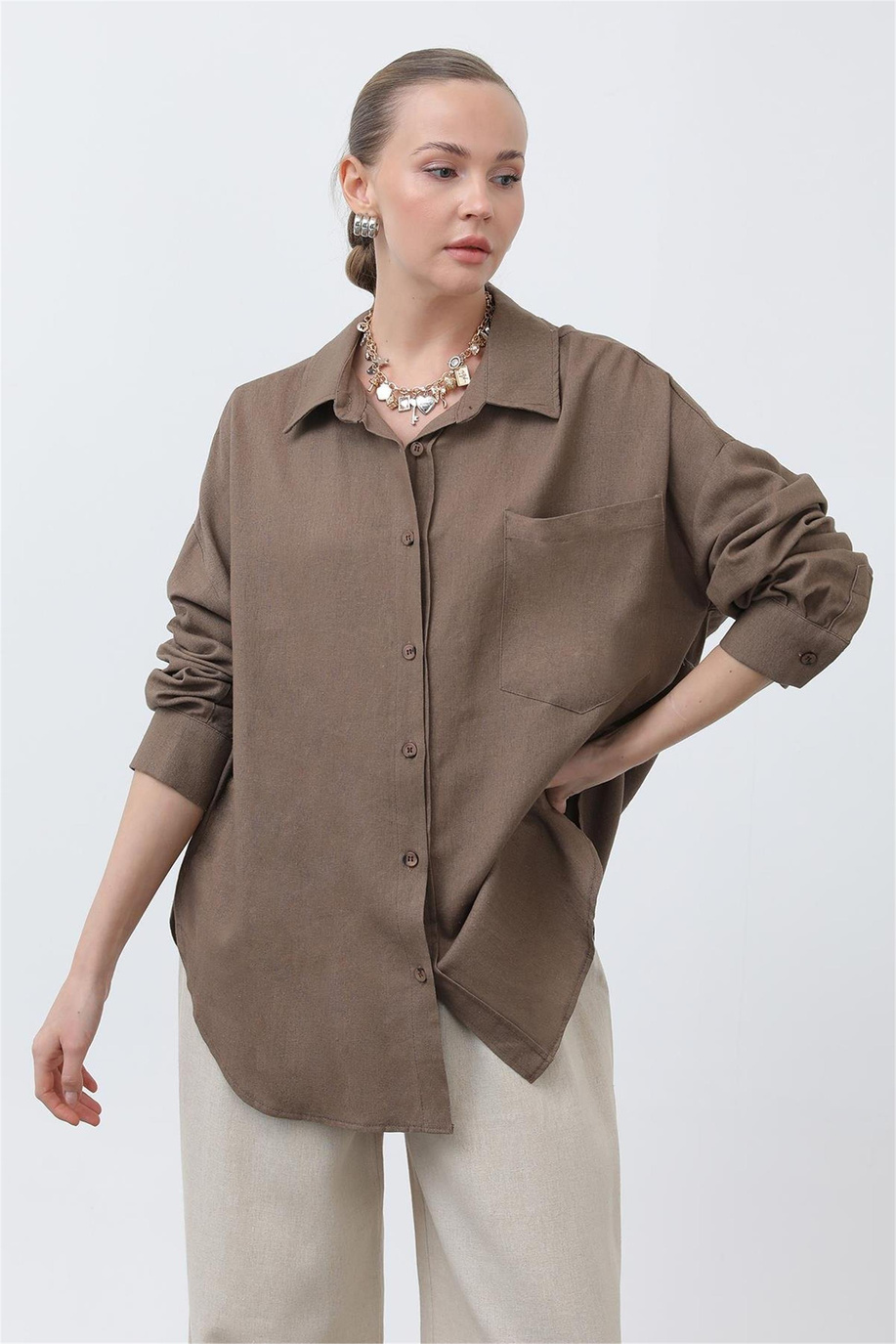 Puane Kahve Gömlek - 25YP32307