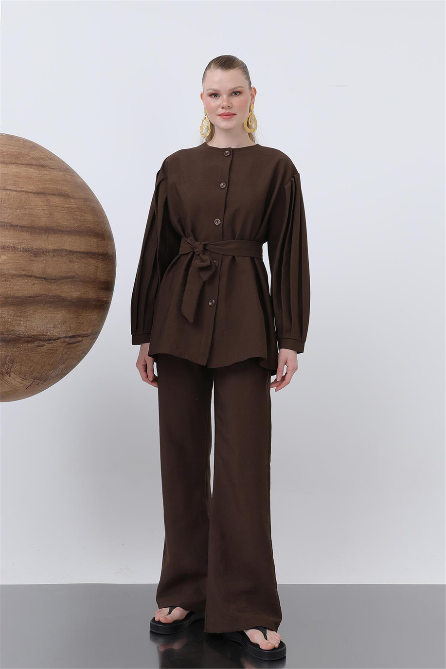 Puane Kahve Takım - 25YP20636