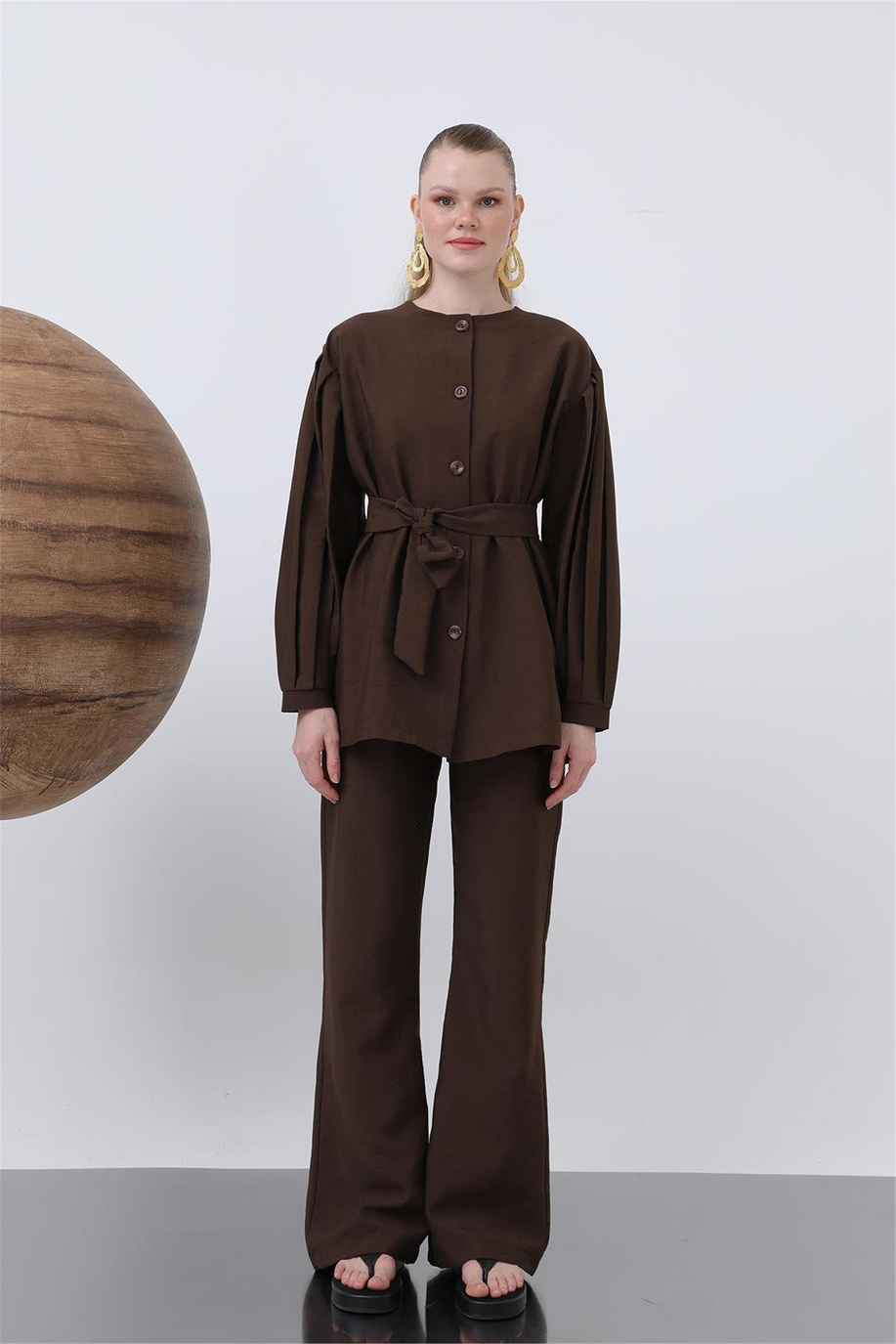 Puane Kahve Takım - 25YP20636