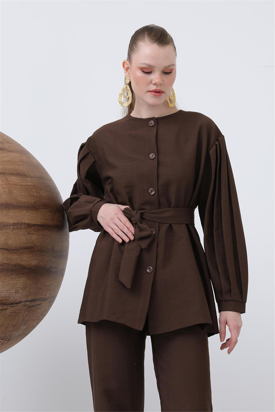 Puane Kahve Takım - 25YP20636