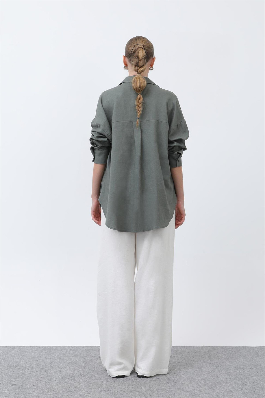 Puane Koyu Haki Gömlek - 25YP32307